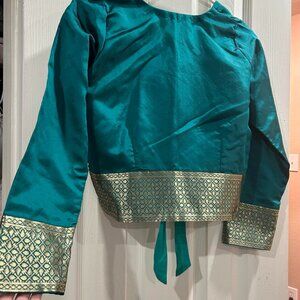 Turqouise Banarsi Saree